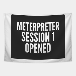 Penetration Testing Meterpreter Session 1 Opened Black Background Tapestry