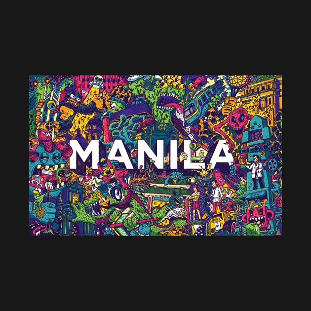 Manila Invade (horizontal) by Lei Melendres by Lei Melendres