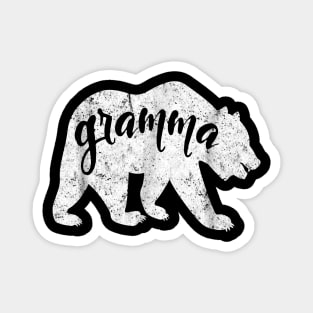 White Granmma Bear Magnet