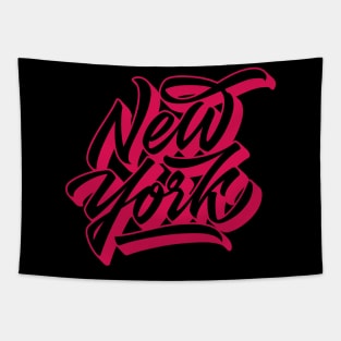 New York lettering in original style Tapestry