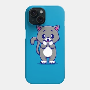 Cute Cat Shock Cartoon Phone Case