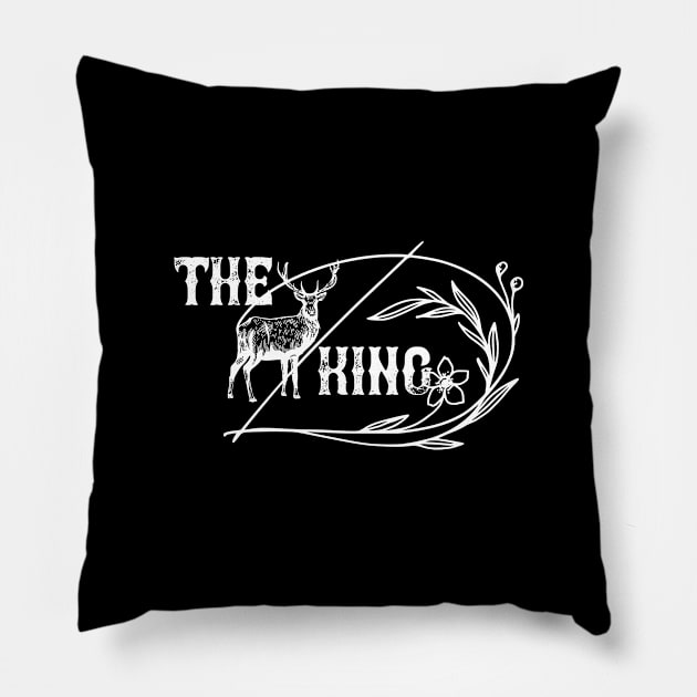 The king | Mistery Stag Pillow by ppandadesign