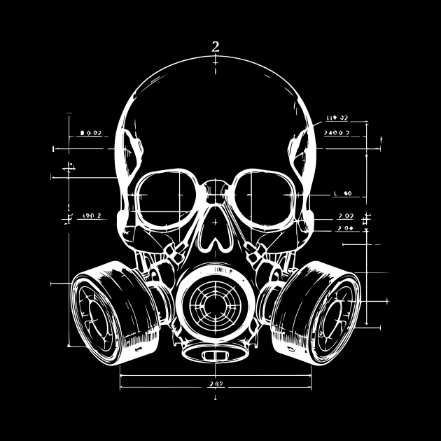 skull gasmask by lkn