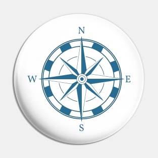 Nautical Compass Pin