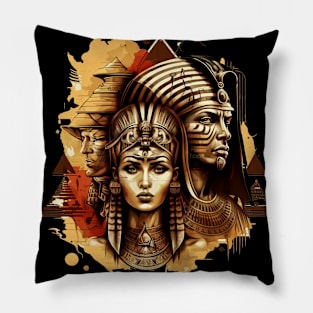 Egyptian Pharaoh and queen Pillow