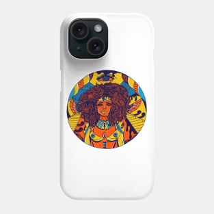 Orange Blue Kemet Warrior Phone Case