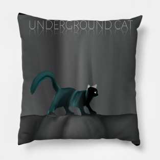 Underground cat Pillow