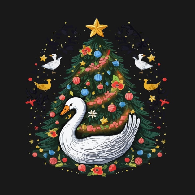 Swan Christmas by JH Mart