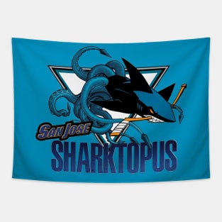 san jose sharktopus Tapestry