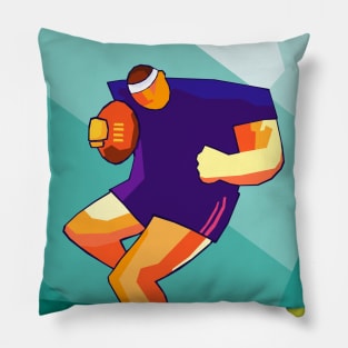 Rugby Sport Wpap Art Pillow