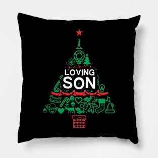 Terrific Grandson Gift - Xmas Tree - Christmas Pillow