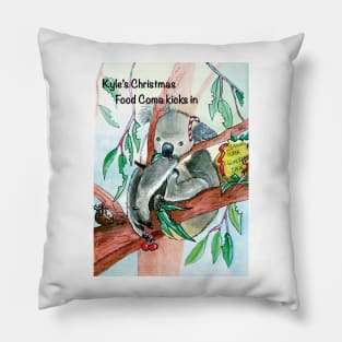 Koala Christmas card Pillow