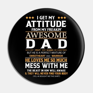 Awesome Dad Pin