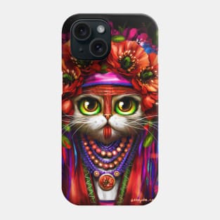 Ukrainian cat Motanka Phone Case