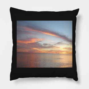 Pastel Gulf Coast Sunset Photo Pillow