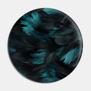 Whispers of Blue Feathers Pin