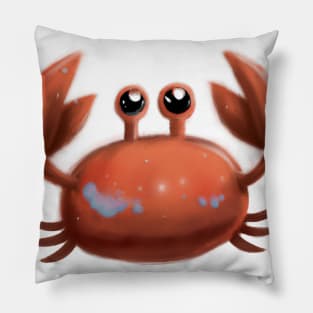 Cute Crab Drawing Pillow