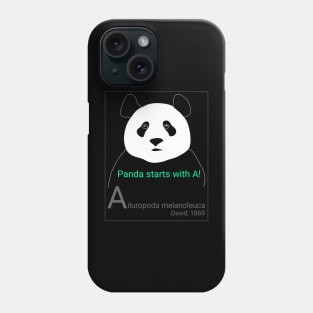 Panda starts with A! Phone Case