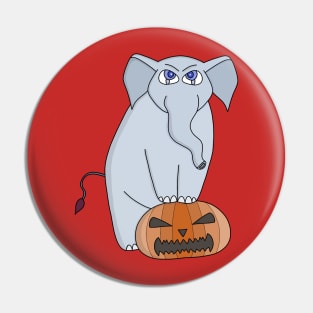 Pumpkin Elephant Pin