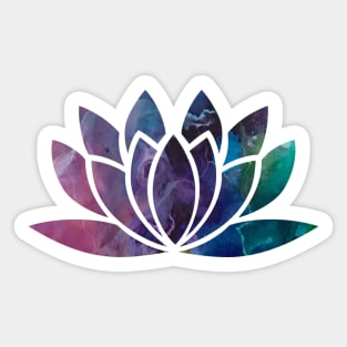 Namaste Lotus Flower Yoga Sticker - U.S. Custom Stickers