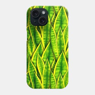 Sansevieria Trifasciata Laurentii Pattern Phone Case