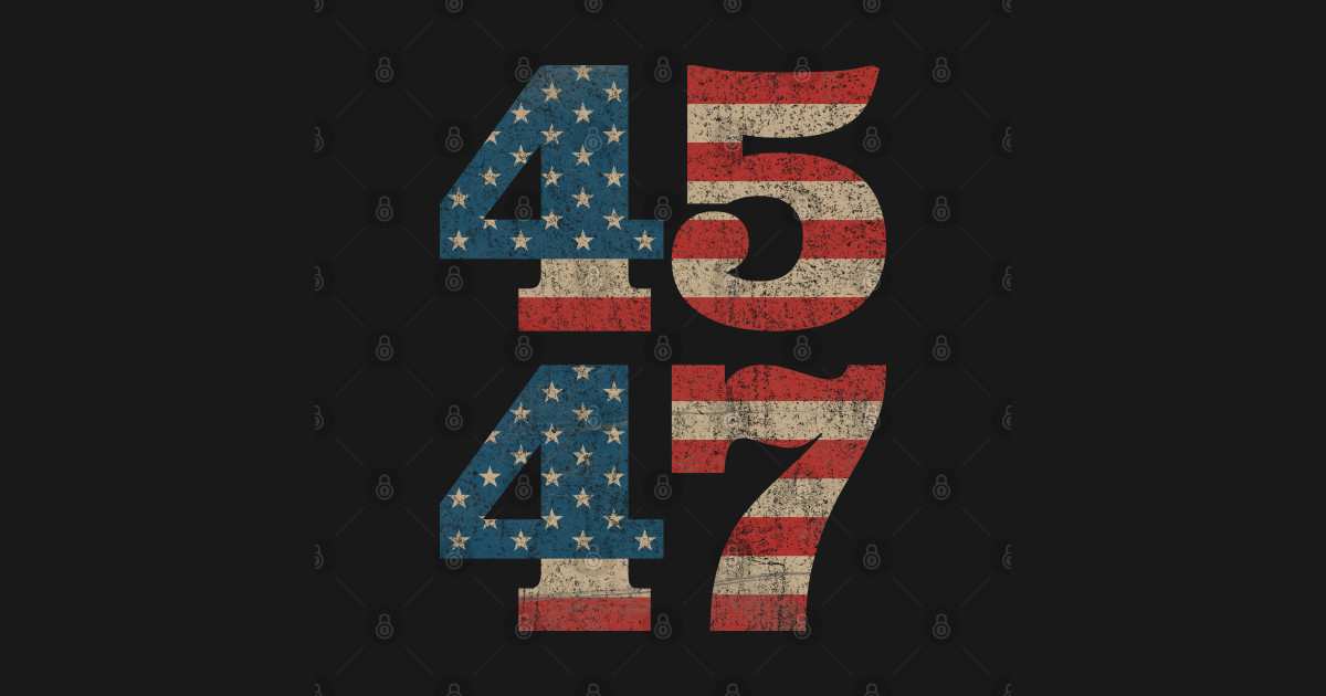 45 47 Trump 2024 Vintage Usa Flag Trump 2024 Mask TeePublic