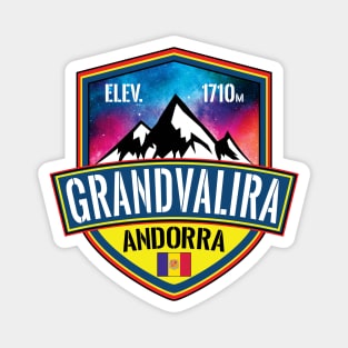 Skiing Grandvalira Andorra Ski Magnet