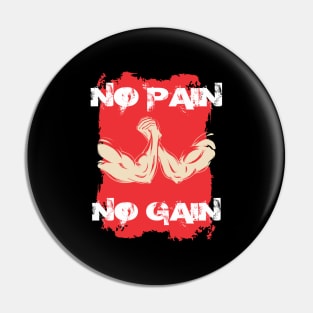 No pain no gain - Crazy gains - Nothing beats the feeling of power that weightlifting, powerlifting and strength training it gives us! A beautiful vintage design representing body positivity! Pin