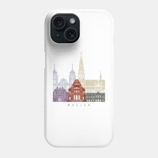 Osijek skyline poster Phone Case