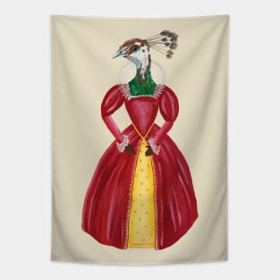 Tudor Peahen Tapestry