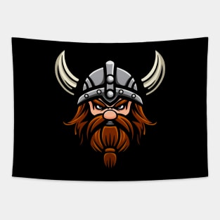 Cartoon viking warrior Tapestry