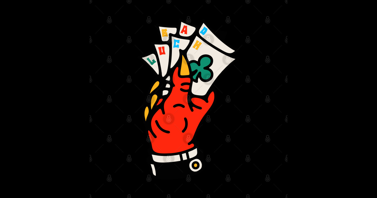Devil playing cards - Illustration Artwork - Sticker | TeePublic