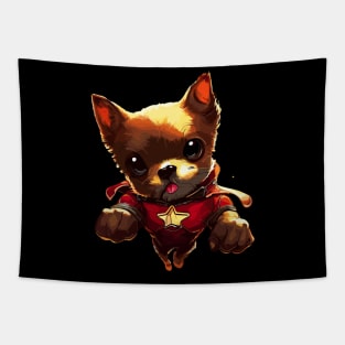 Superhero puppy dog Tapestry