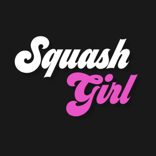 Squash Girl White & Pink T-Shirt