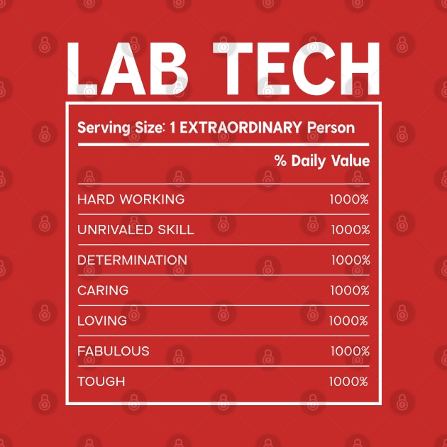 Lab Tech - Nutrition Facts Design by best-vibes-only