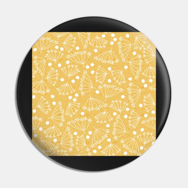 white dill on yellow pattern Pin by colorofmagic