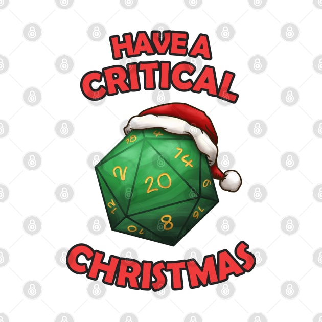 Have a Critical Christmas D20 by Takeda_Art
