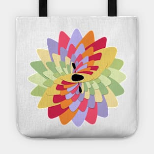 White Water Kayak Flower for Kayakers Tote