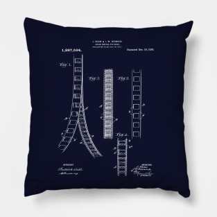 Movie Filmstrip Patent Art Pillow