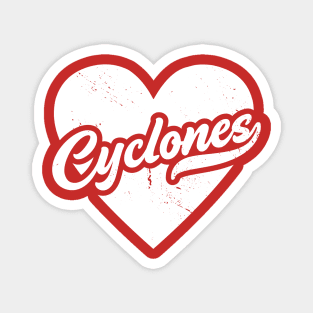 Vintage Cyclones School Spirit // High School Football Mascot // Go Cyclones Magnet