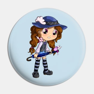 Cloudy Girl Pin