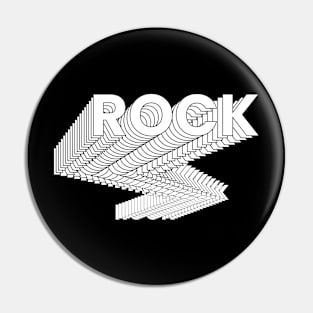 rock logo Pin