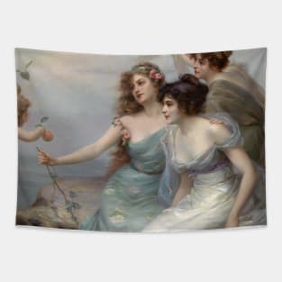 The Three Graces by Edouard Bisson Tapestry