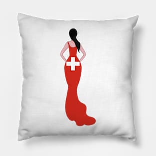 Switzerland Woman Pillow