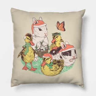 Hoppy Holiducks Pillow