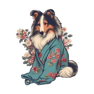 Sheltie in a Kimono, Ukiyo e T-Shirt