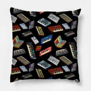 Synthesizer Pixel Art Pillow