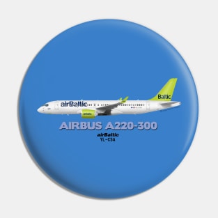 Airbus A220-300 - airBaltic Pin