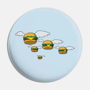 Flying Burgers Pin