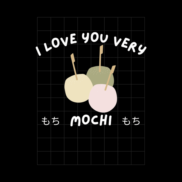 Mochi Tea Kawaii Katakana Kanji Japanese by Flowering Away